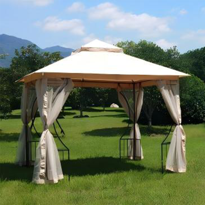 Gazebo publicitaire à auvent pour tente escamotable facile à installer
